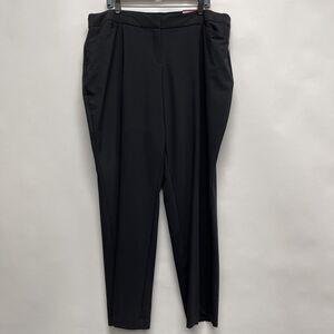 Worthington Pants Size 20W Black Lined Curvy Perfect Trouser Comfort Waist NWT